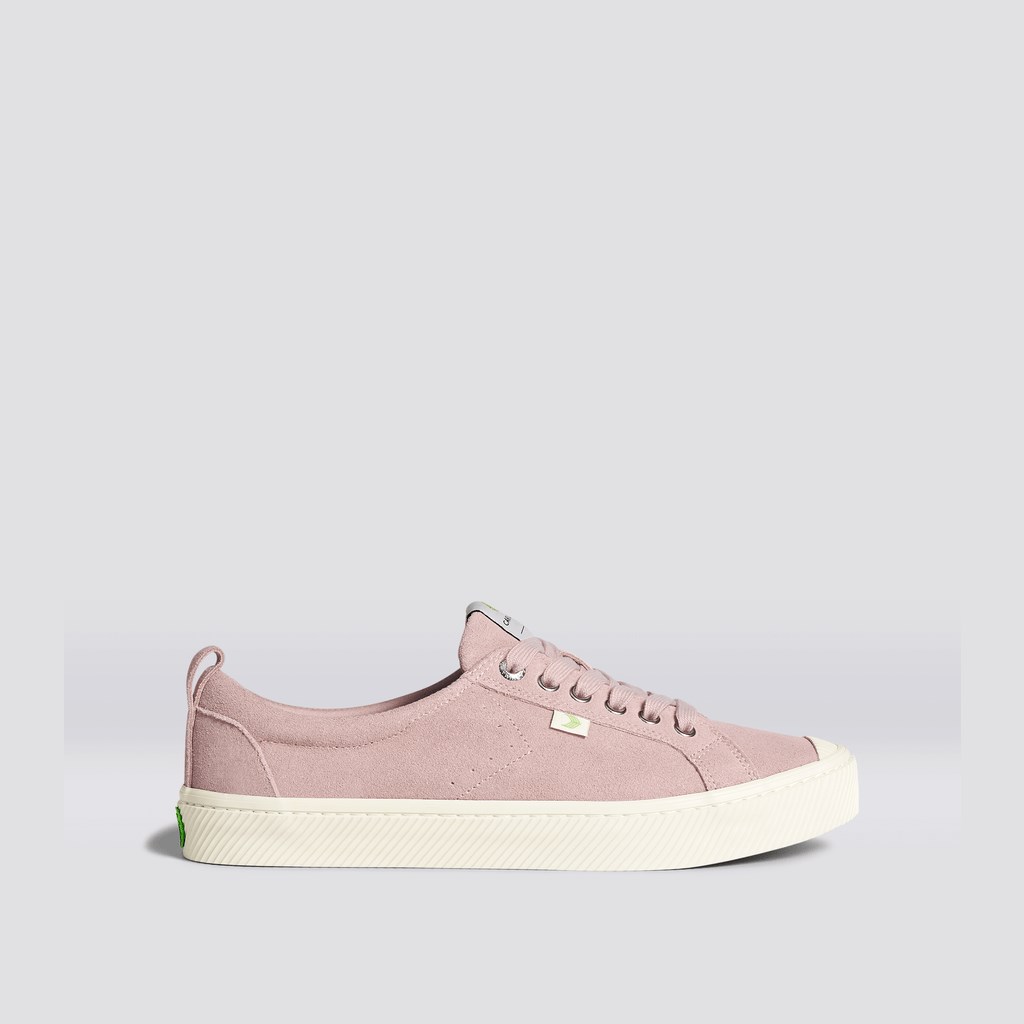 OCA LOW Cariuma Low Top Daim Rose Rouge Homme | PNH-8332357